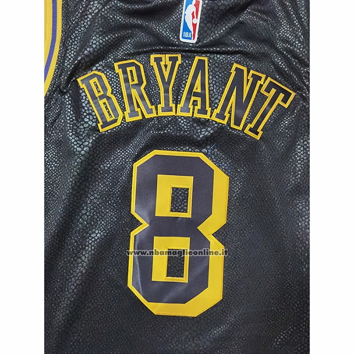 Maglia Los Angeles Lakers Kobe Bryant #8 Crenshaw Black Mamba Nero